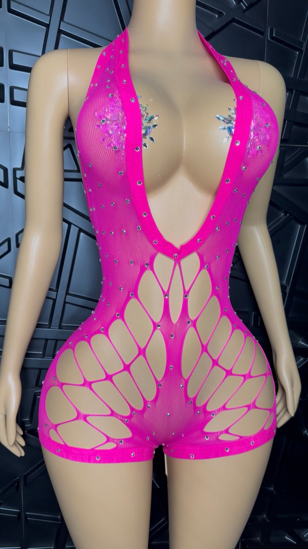 Pink Mulan Romper (Small-Large)