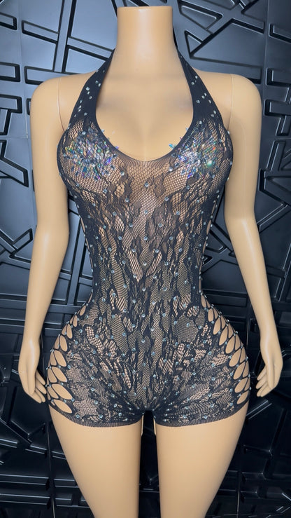 Black Kendra Romper (XSmall-Large)