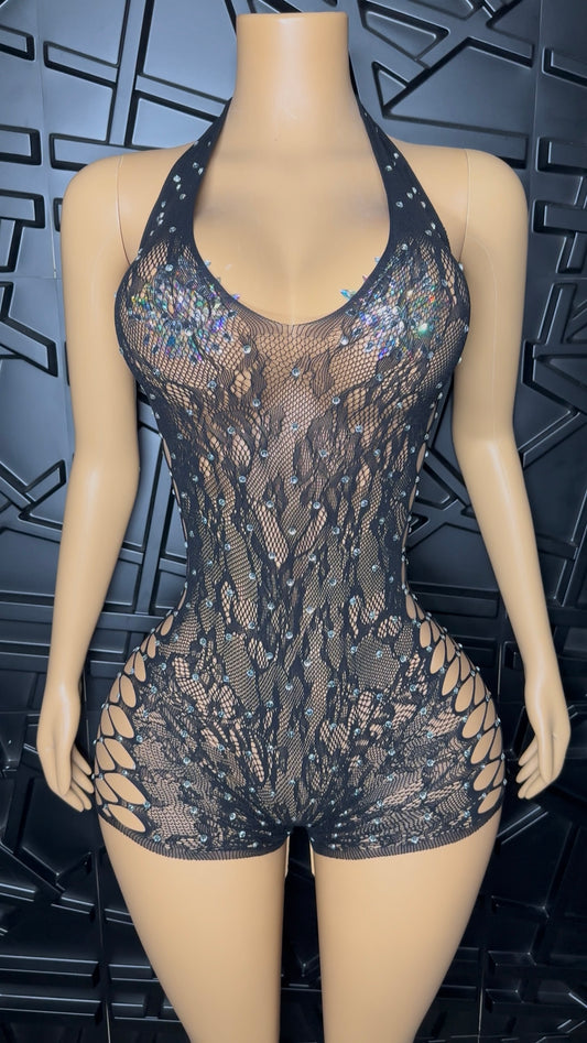Black Kendra Romper (XSmall-Large)
