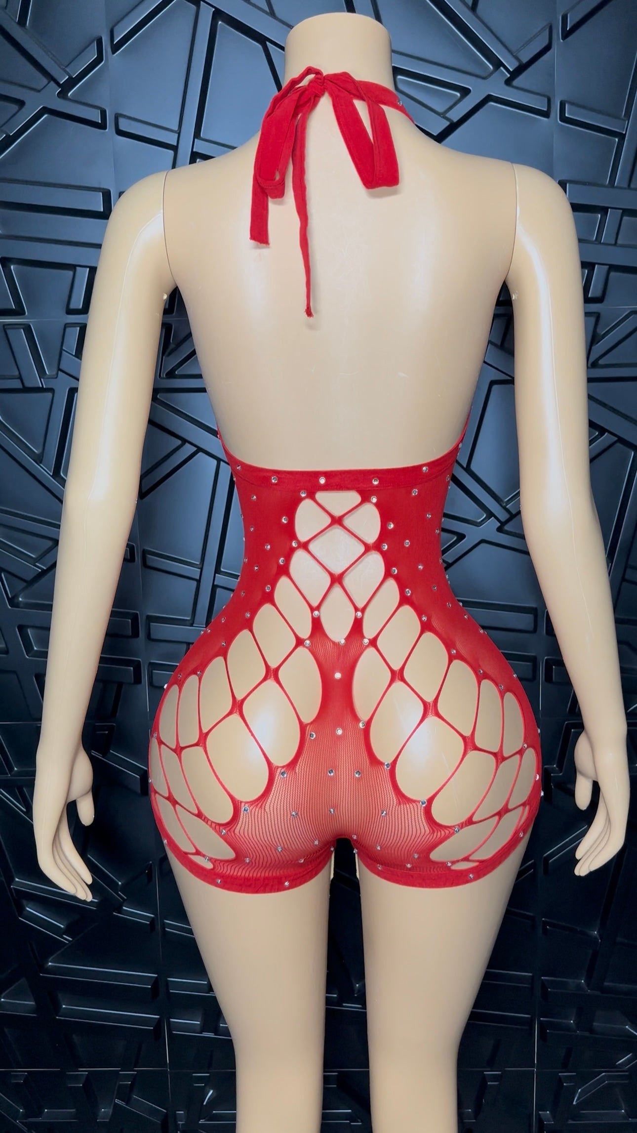Red Mulan Romper (Small-Large)