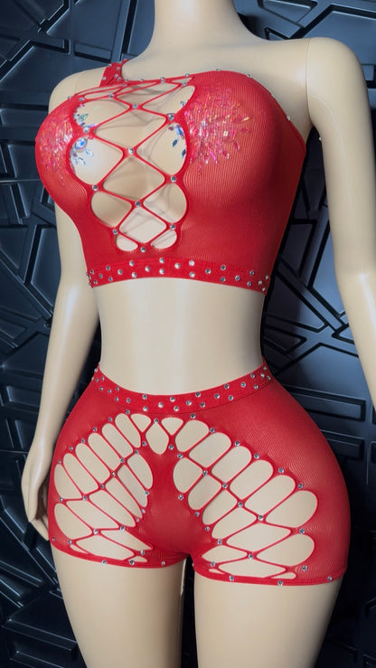 Red Tokyo Short Set (XSmall-Large)