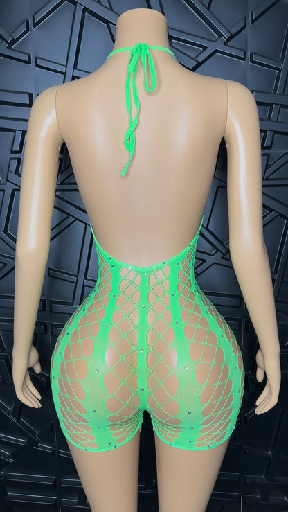 Green Lush Romper (Small-Large)