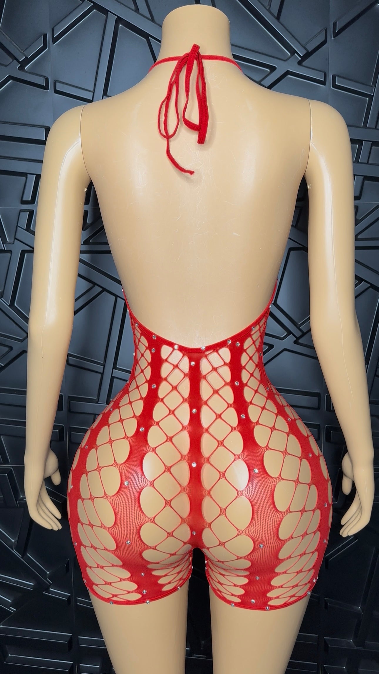 Red Lush Romper (Small-Large)